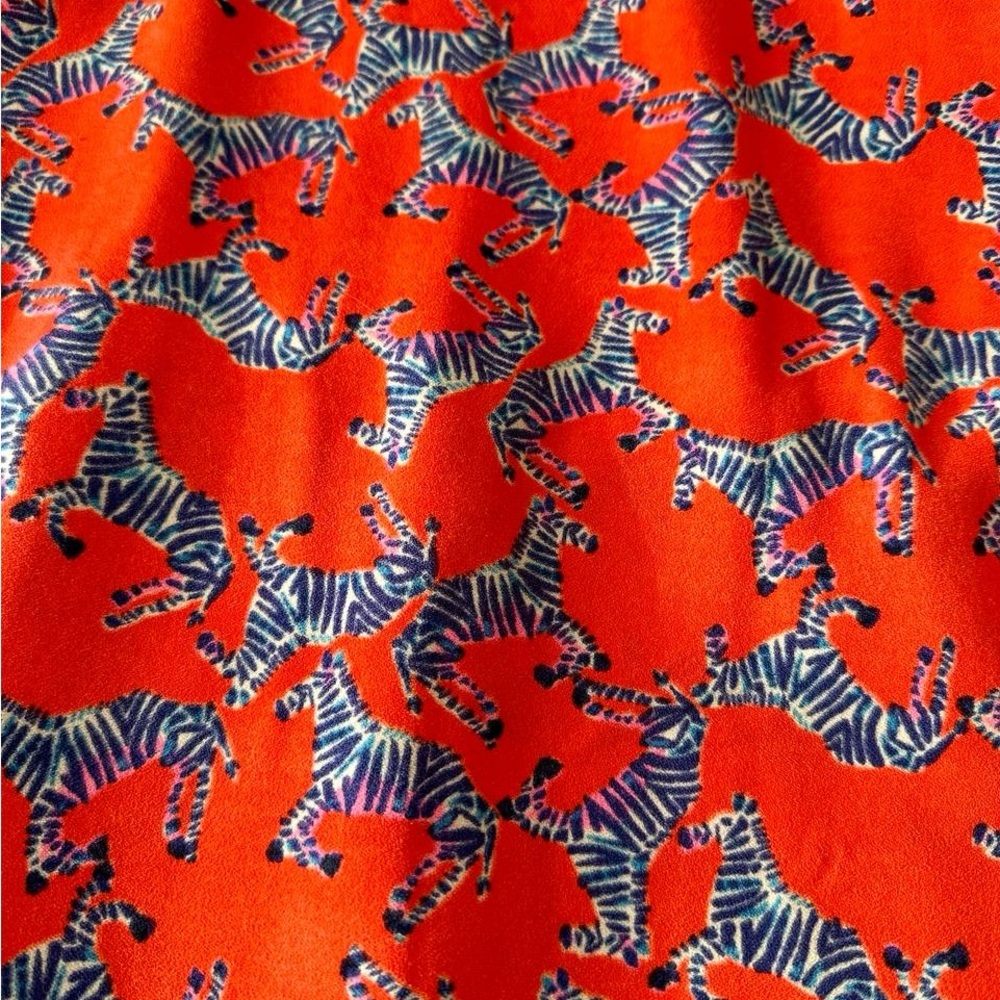 Lilly Pulitzer Pearl Romper Coral Heebee Zeebees (size:8) - Picture 7 of 7